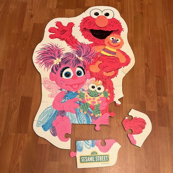 Sesame Street Toys Sesame Street Elmo And Abby Foam Floor Mat